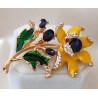 Broche fleur et pétale