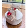 Broche deux cœurs