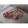 Broche deux cœurs