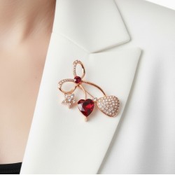 Broche deux cœurs