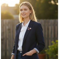 Broche deux cœurs