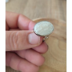 Bague en nacre d'abalone ovale