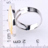Bague en nacre d'abalone ovale