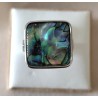 Bague en nacre bleue