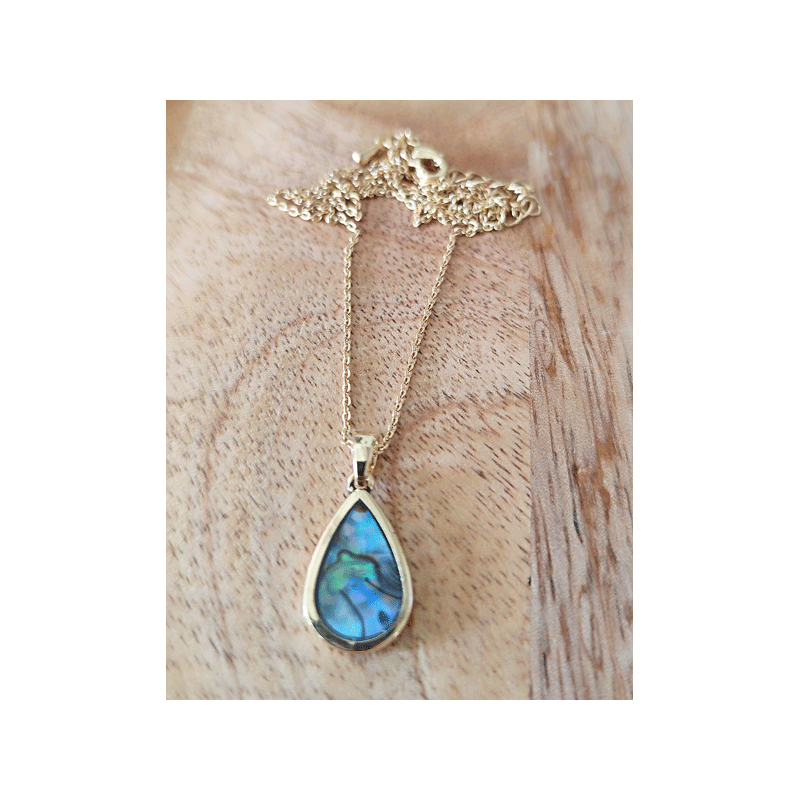 Pendentif en nacre d'abalone