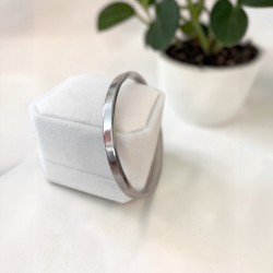 Bracelet Jonc Acier Inoxydable Femme – Argenté, Doré ou Or Rose Minimaliste