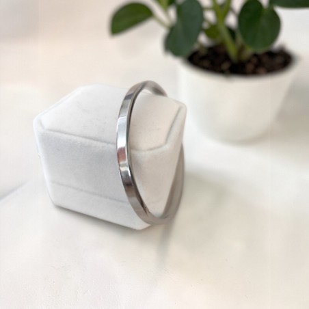 Bracelet Jonc Acier Inoxydable Femme – Argenté, Doré ou Or Rose Minimaliste