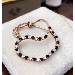 Braceletes ajustables saphir