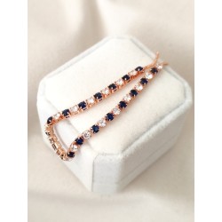 Braceletes ajustables saphir