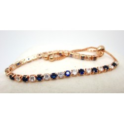Braceletes ajustables saphir