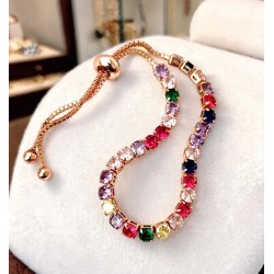 Bracelets Multicolores pierres rondes