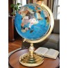 Globe en pierres semi précieuses océan Bleu Ciel