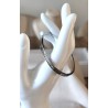 Bracelet Jonc Strass Acier Inoxydable – Ligne Brillante Doré, Argenté ou Or Rose