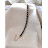 Bracelet zirconium rectangulaire effet diamant femme