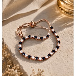 Braceletes ajustables saphir