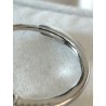 Bague halo saphir zirconium argent sterling ajustable – pavé brillant