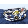 Bague géométrique oxyde de zirconium – Bijou moderne et élégant
