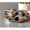 Bague géométrique oxyde de zirconium – Bijou moderne et élégant