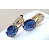Boucles d’oreilles zirconium ovales – doré ou argenté