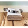 Bracelet Jonc Étoiles et Strass – Acier Inoxydable Doré ou Argenté