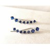 Boucles ear climber zircon cubique dorées argentées