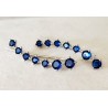 Boucles ear climber zircon cubique dorées argentées
