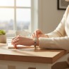 Bracelet Jonc Étoiles et Strass – Acier Inoxydable Doré ou Argenté