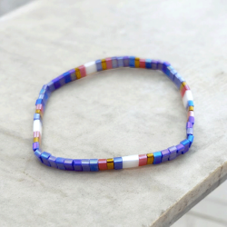 Bracelets Miyuki Tila Lot Carnaval Pastel - Bijoux Colorés