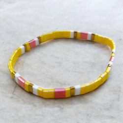 Bracelets Miyuki Tila Lot Carnaval Pastel - Bijoux Colorés