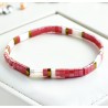 Bracelets Miyuki Tila Lot Champagne - Bijoux Dorés et Rouges