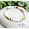Bracelets Miyuki Tila Lot Champagne - Bijoux Dorés et Rouges