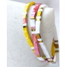 Bracelets Miyuki Tila Lot Champagne - Bijoux Dorés et Rouges
