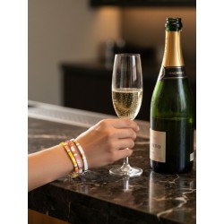 Bracelets Miyuki Tila Lot Champagne - Bijoux Dorés et Rouges