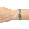 Bracelets Miyuki Tila Duo Lagon - Turquoise et Or